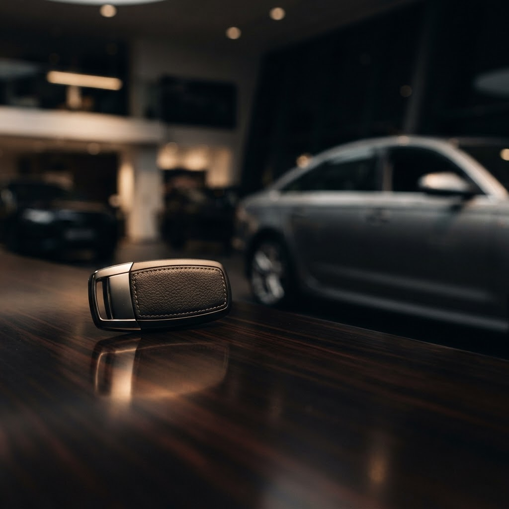 Owner handing over car keys at the Soon Lee Auto showroom